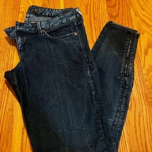 Express Dark Blue Women's Skinny Jeans